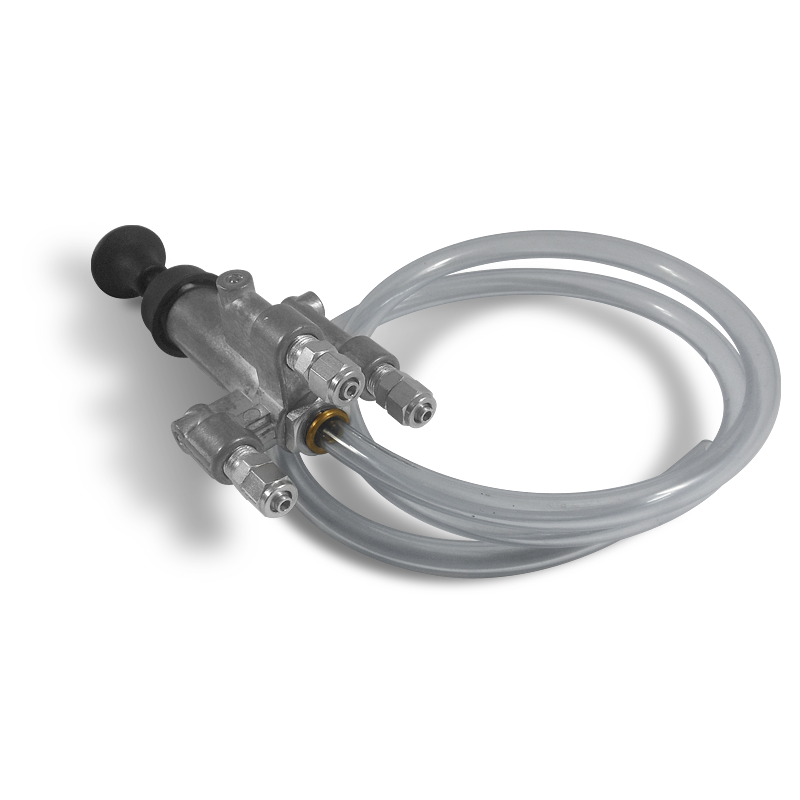 VALVULA DE PUERTA CON MANGUERA